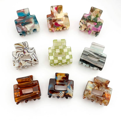 Mini Square Hair Clip | Assorted