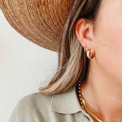 Bby Hoops | Gold Filled