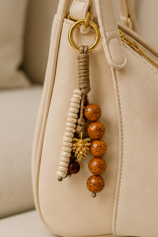 Bead Charm Keychain | Acorn Bead