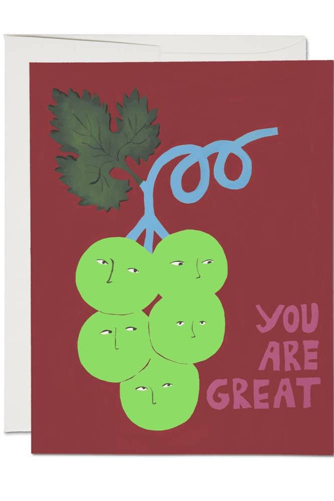 Great Grapes Friendship Card