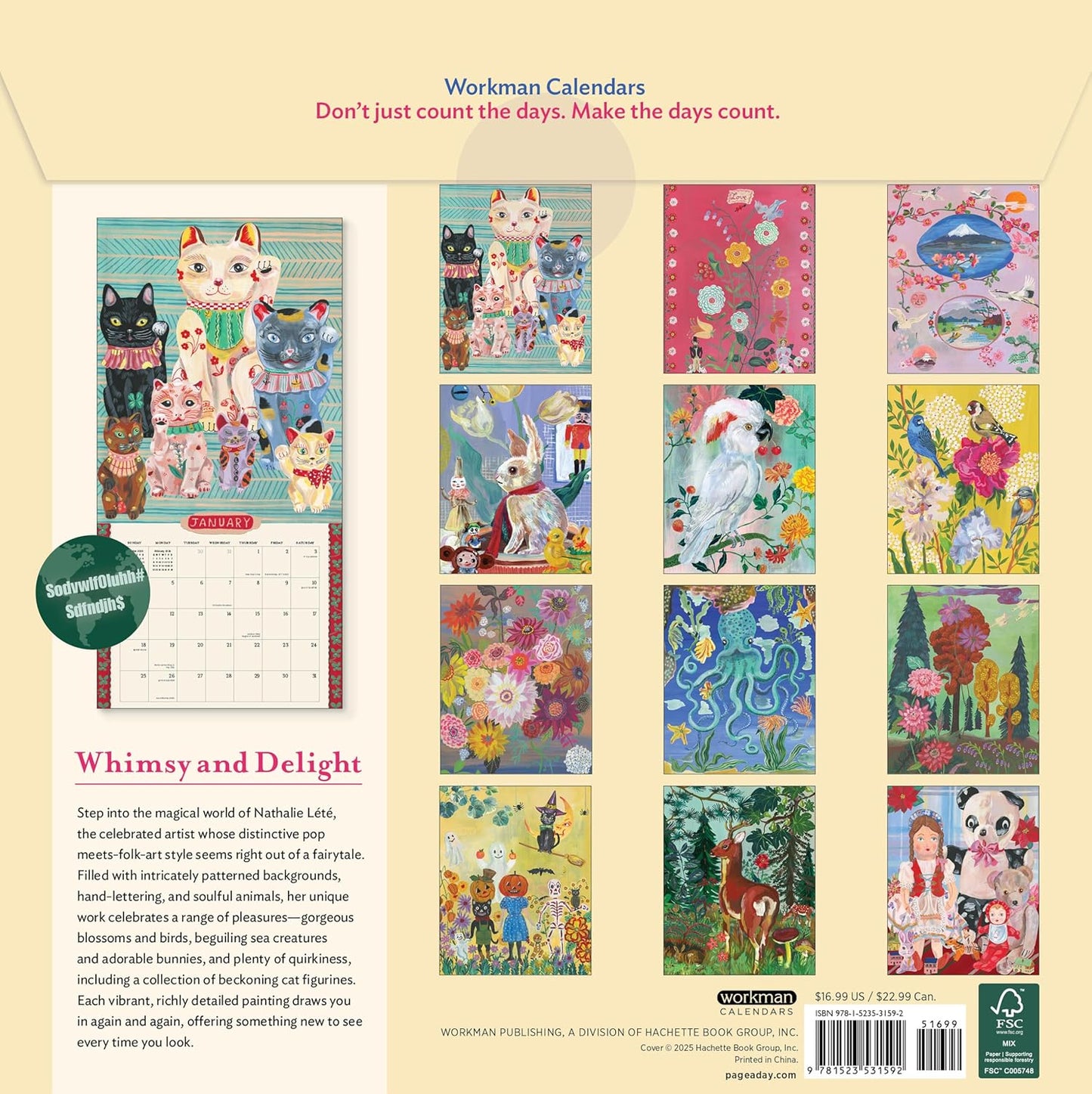 World of Nathalie Lété Wall Calendar 2026