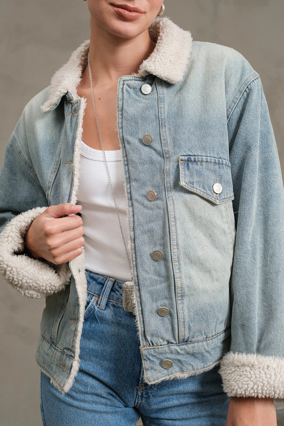 Après-ski Sherpa Denim Jacket
