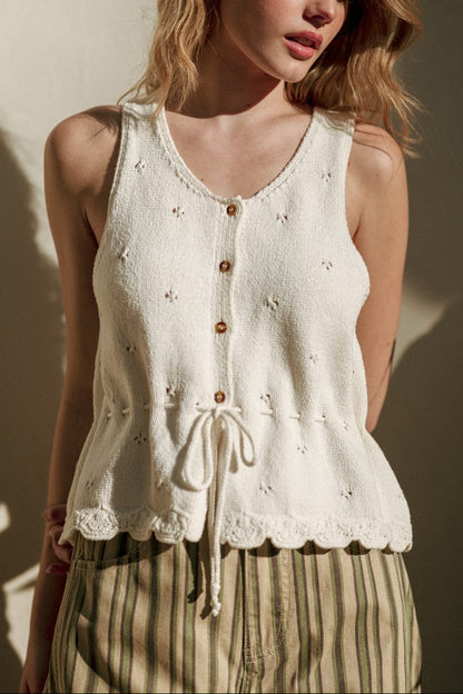 So Sweet Eyelet Tank