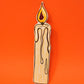 Candle Bookmark: Pale Pink