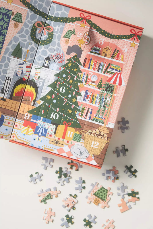 Home for the Holidays: 500 Piece Advent Puzzle Calendar