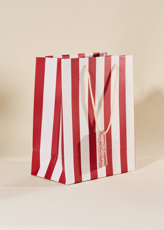 Red Stripe Gift Bag | Medium