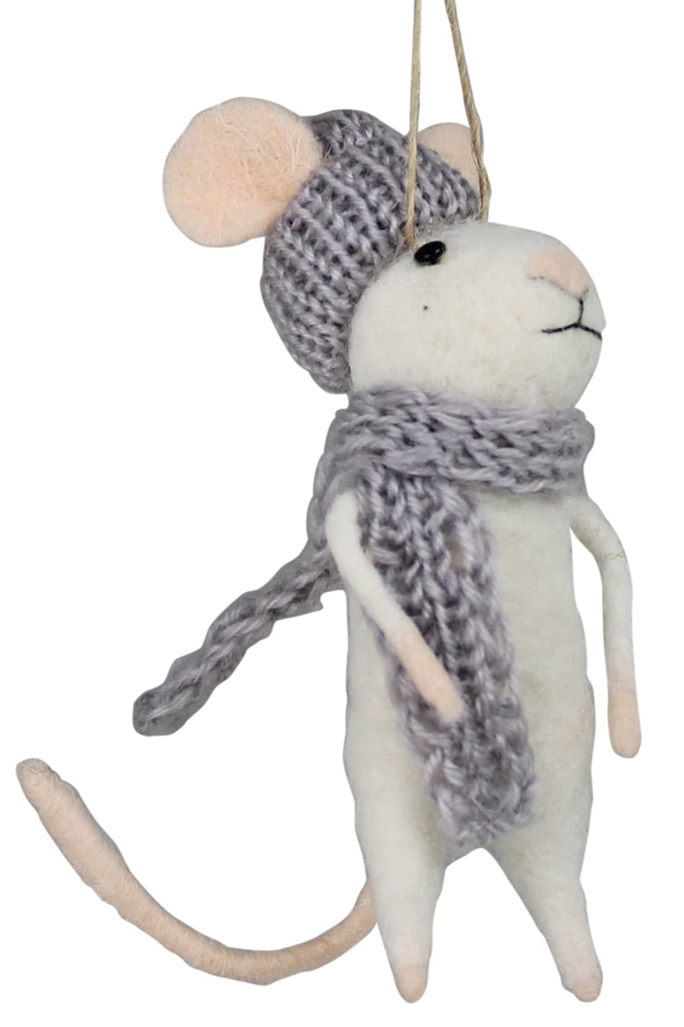 Mouse with Scarf Ornament