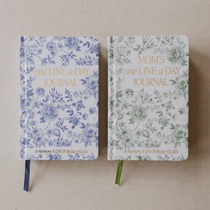 One Line A Day Fabric Journal | Blue Delft