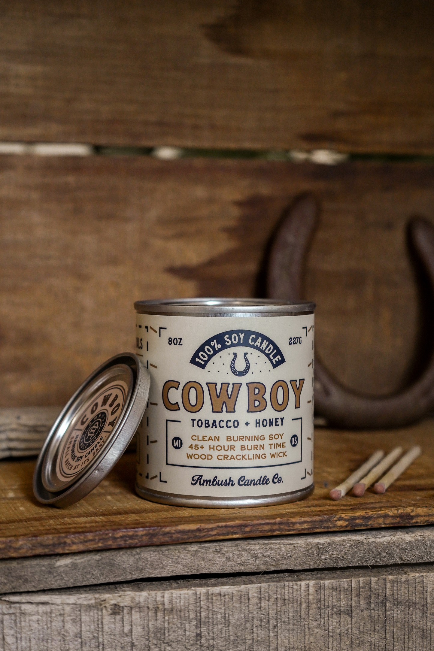 Cowboy | Tobacco + Honey Candle