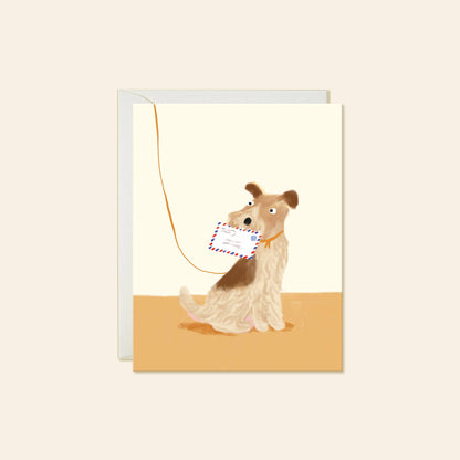 Mail Dog Greeting Card