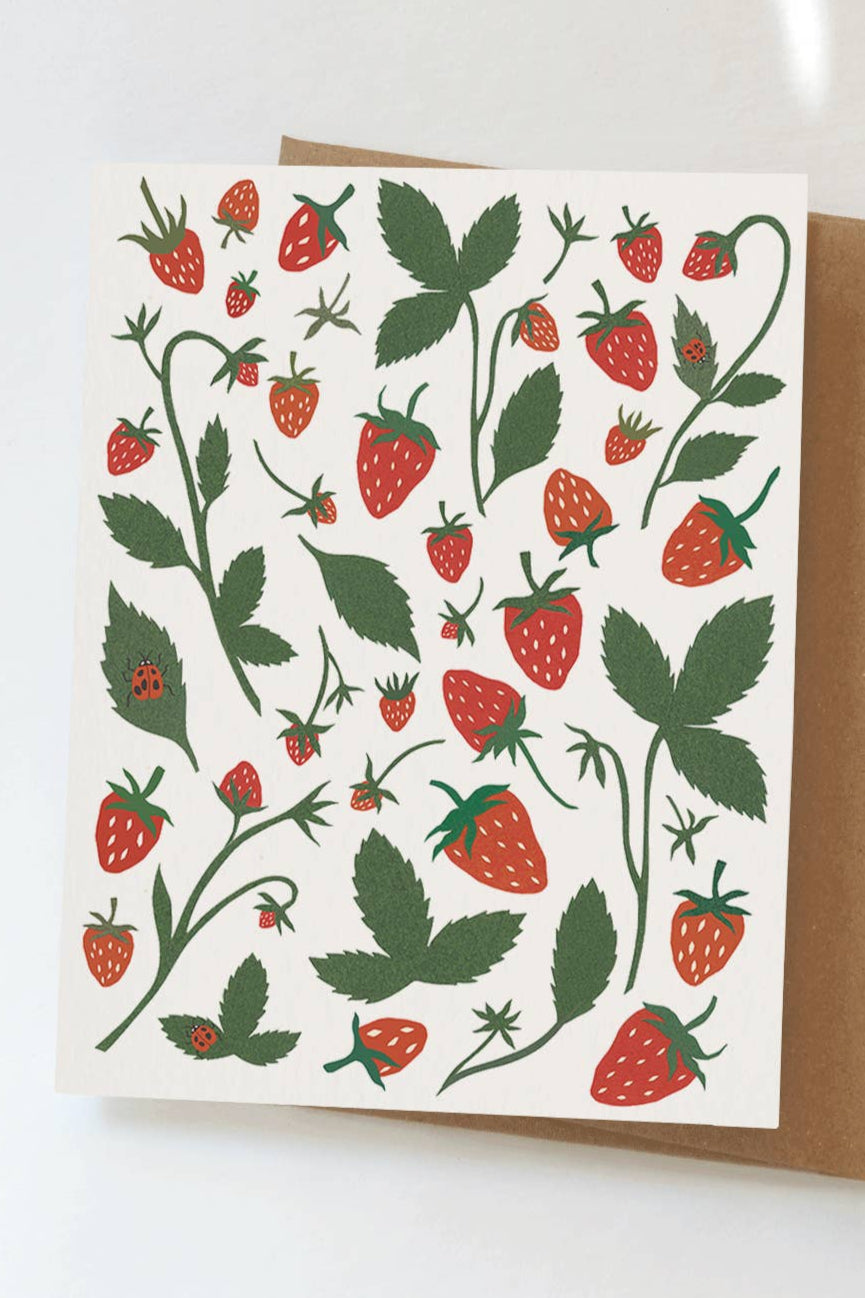 Strawberries Greeting Card