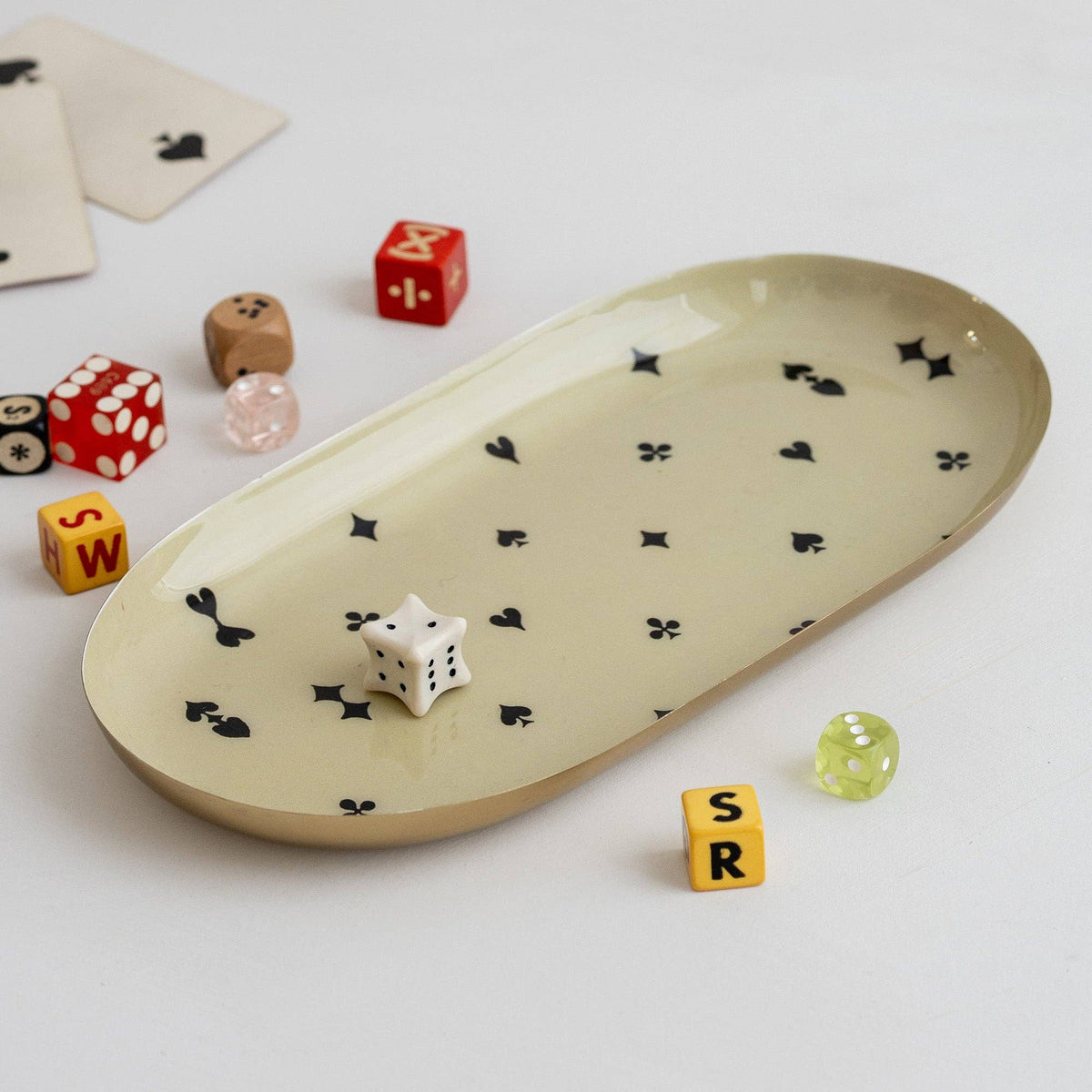 Oval Enamel Trinket Dish | House of Suits