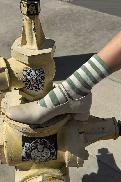Wally Socks | Wide Matcha