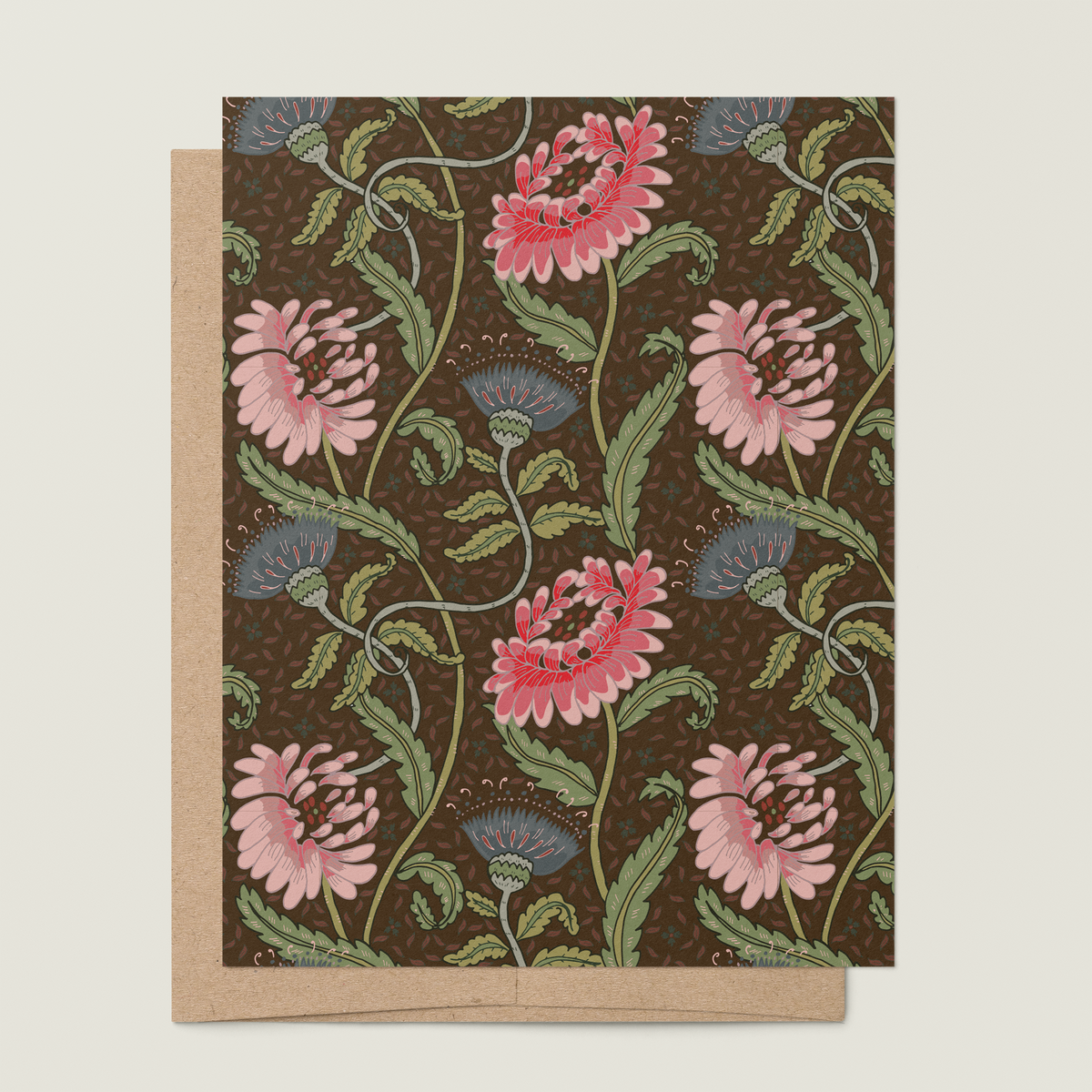 Thistle + Mum Art Card