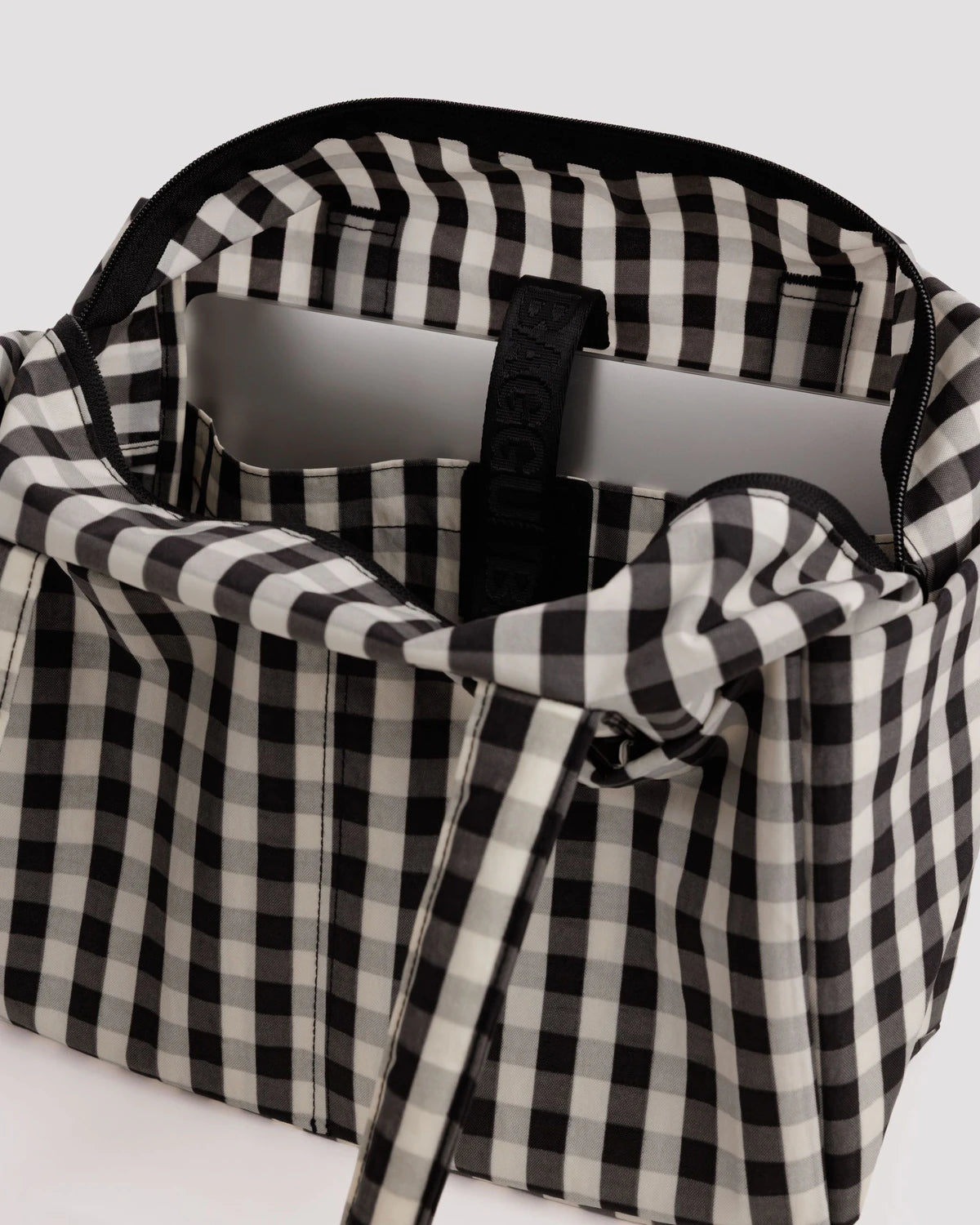 Everyday Cloud Bag | Black and Cream Gingham