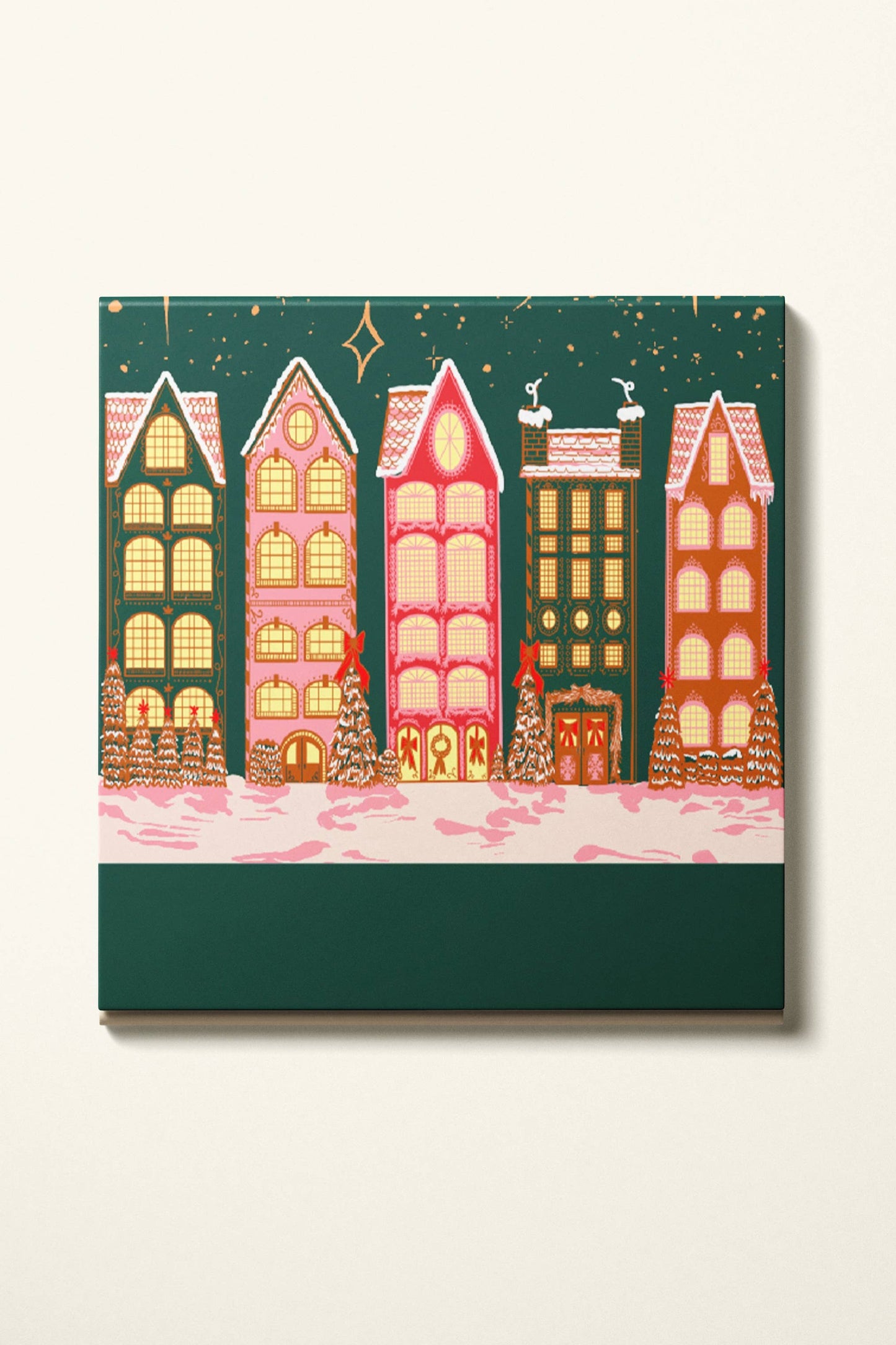 Wintry Village Printed Matchbook