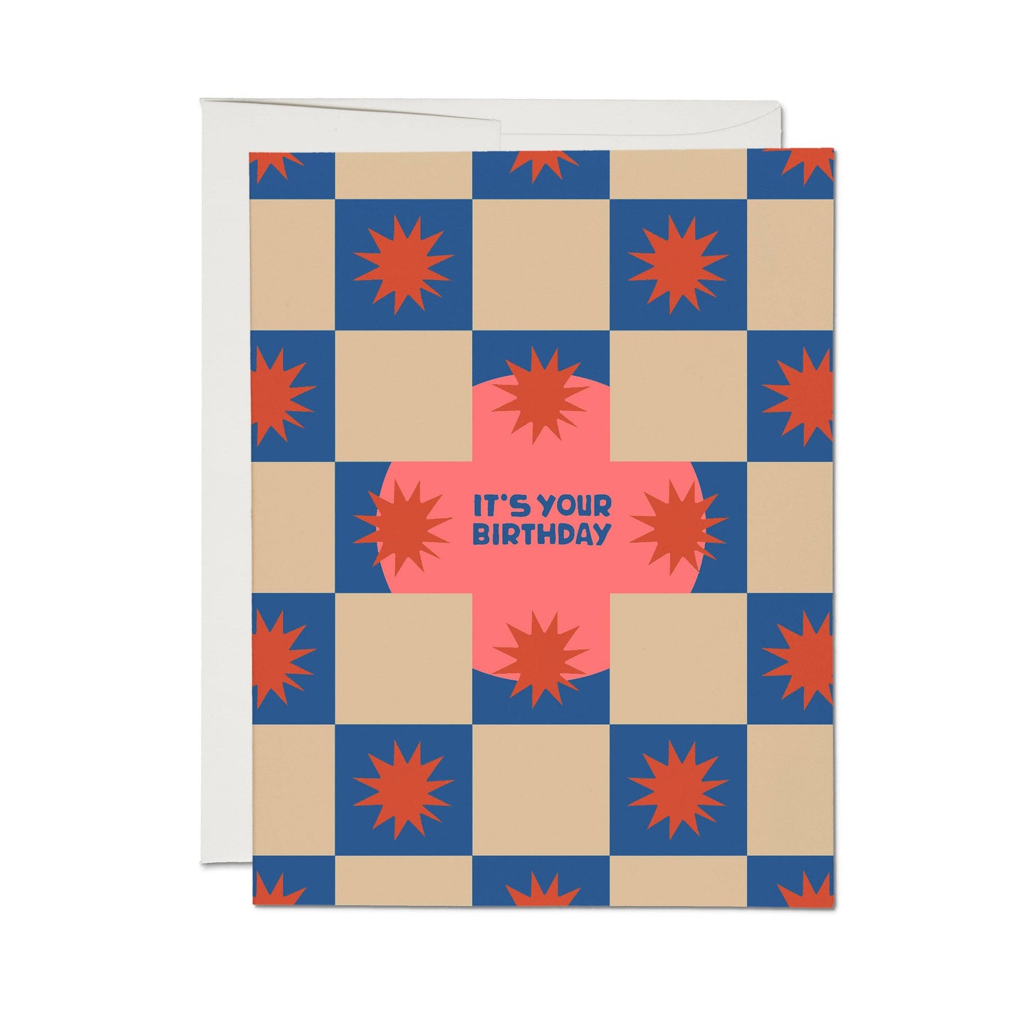 Squares + Bursts Birthday Card