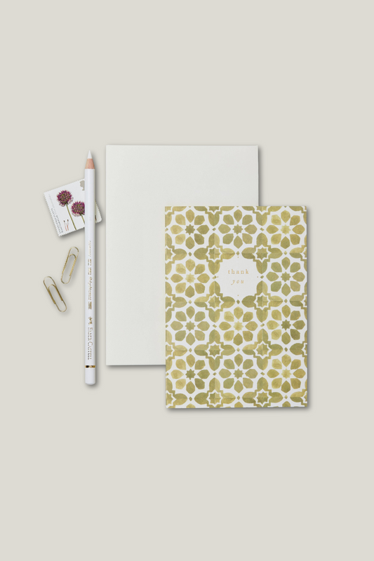 Olive Tiles 'Thank You' Card