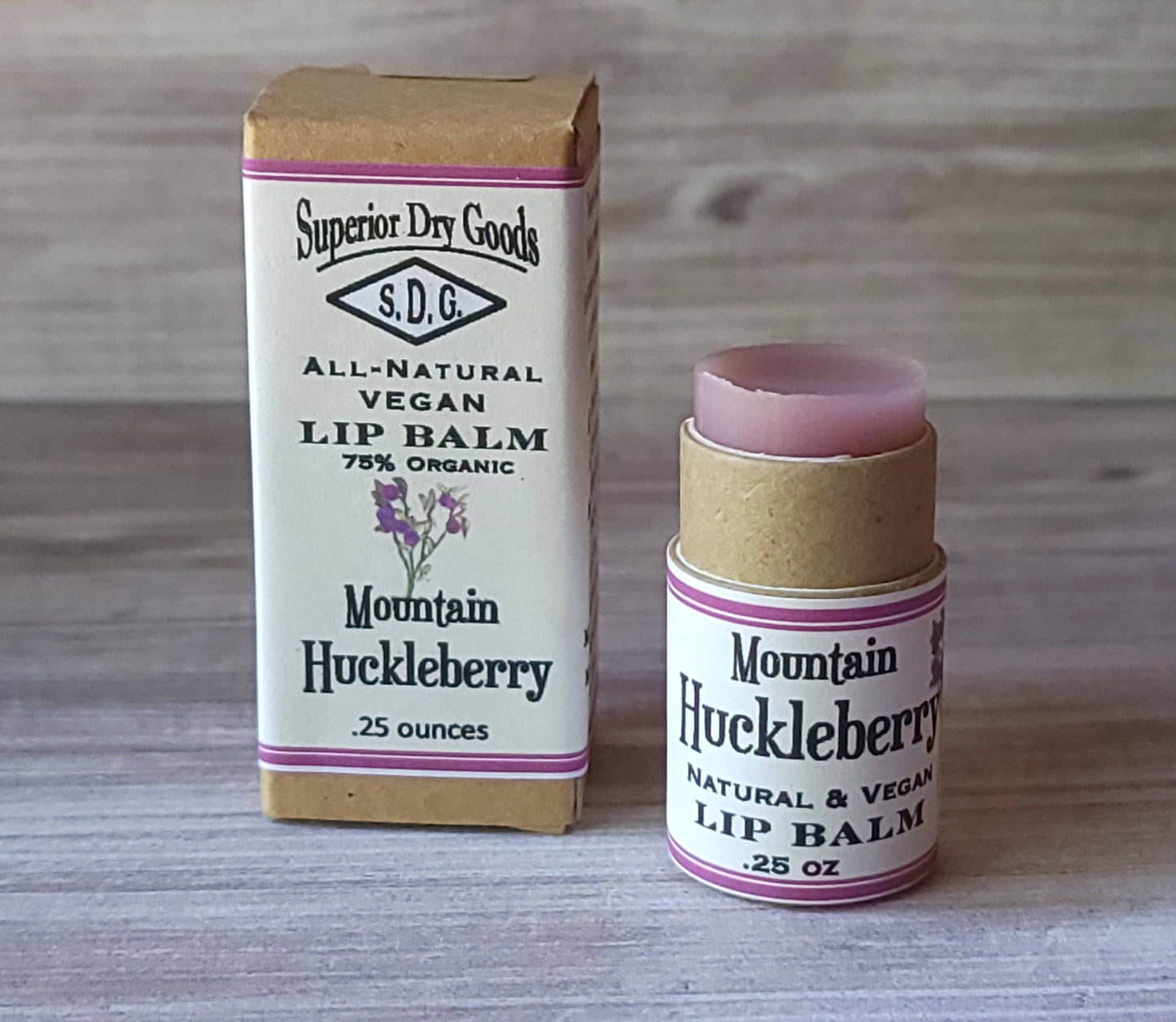Mountain Huckleberry Lip Balm | Paperboard Tube