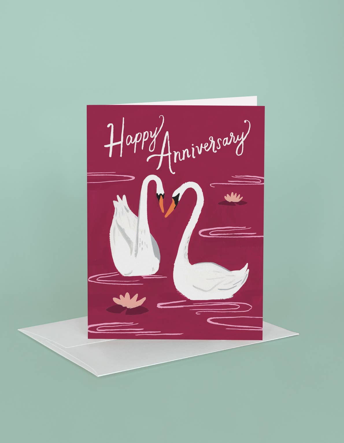Anniversary Swans Card