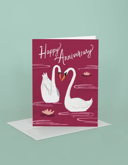 Anniversary Swans Card