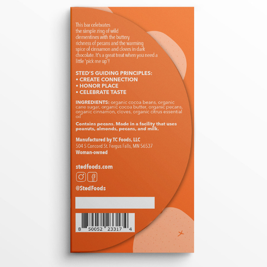 Mini Chocolate Bar | Pecan Orange Spice