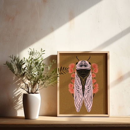 Cicada Art Print | 8 x 10