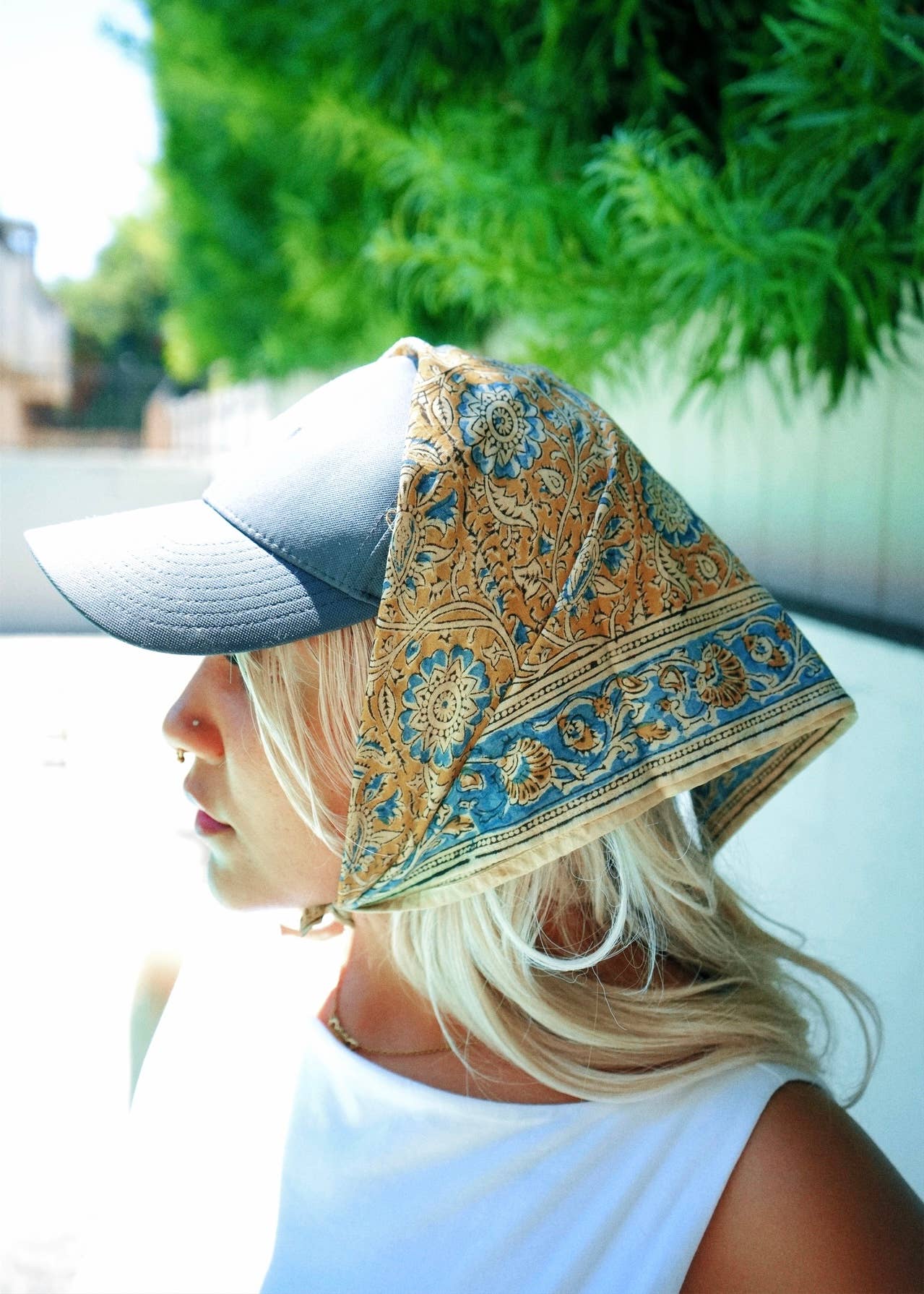 Kalamari Cotton Bandana | Seaside Garden