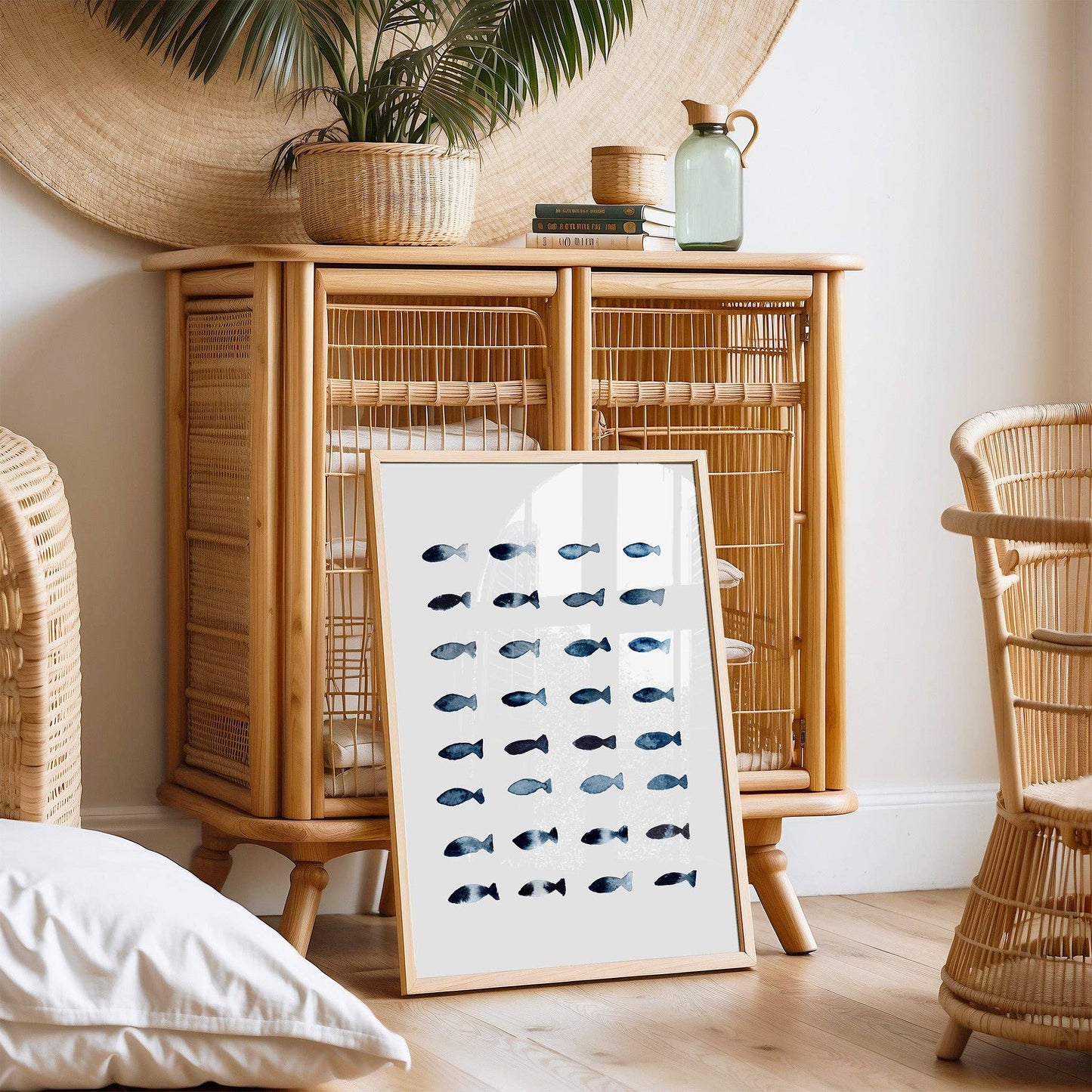 Indigo Fish Print | 8 x 10
