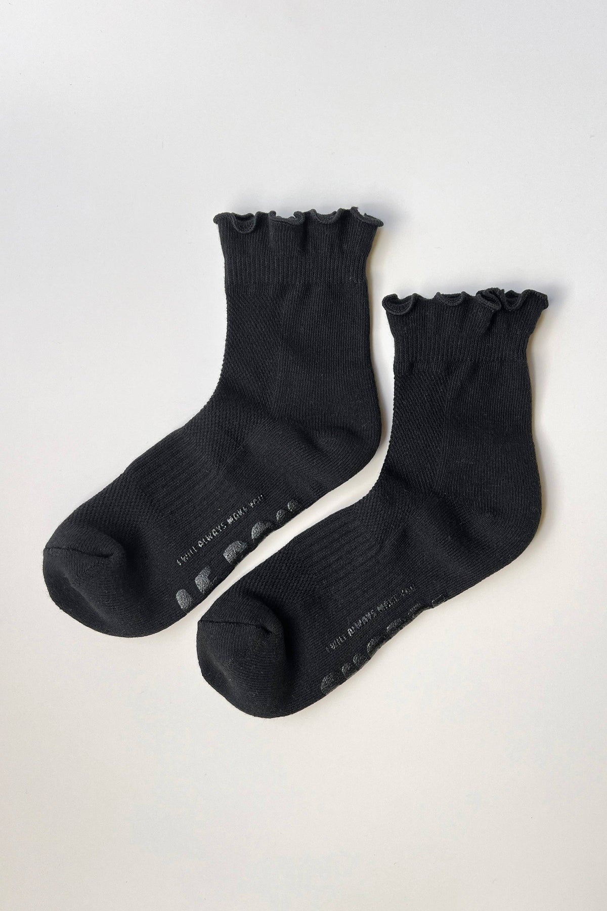 Ruffled Hugger Crew Socks | Vanilla