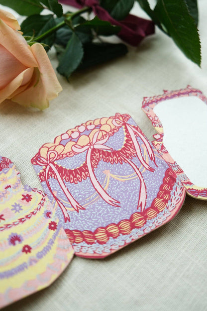 Birthday Cake Concertina Greeting Card