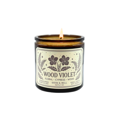 Wood Violet Soy Candle