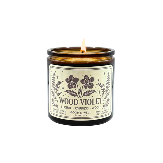 Wood Violet Soy Candle