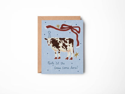 Cow Party Card