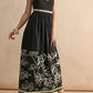 FINAL SALE | Black + White Floral Midi Dress