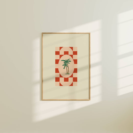 Palm Tree Tile Print | 5x7