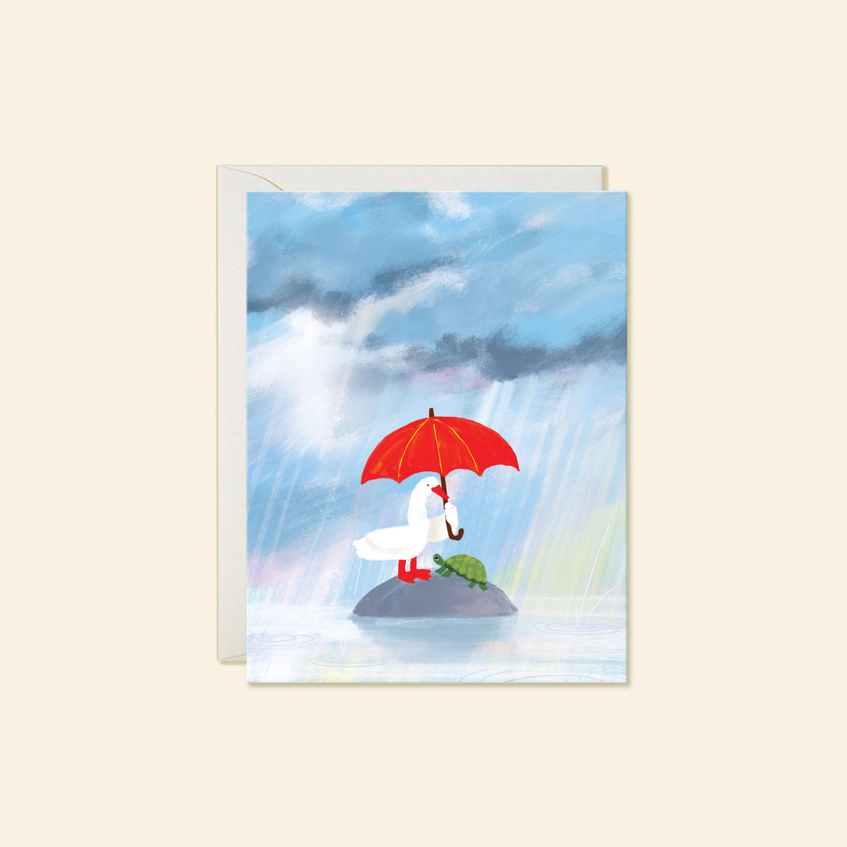 Rainstorm Encouragement Card