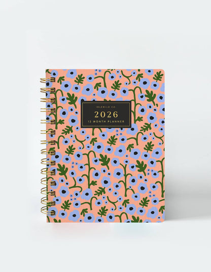 2026 Pocket Size Planner | Coral Floral