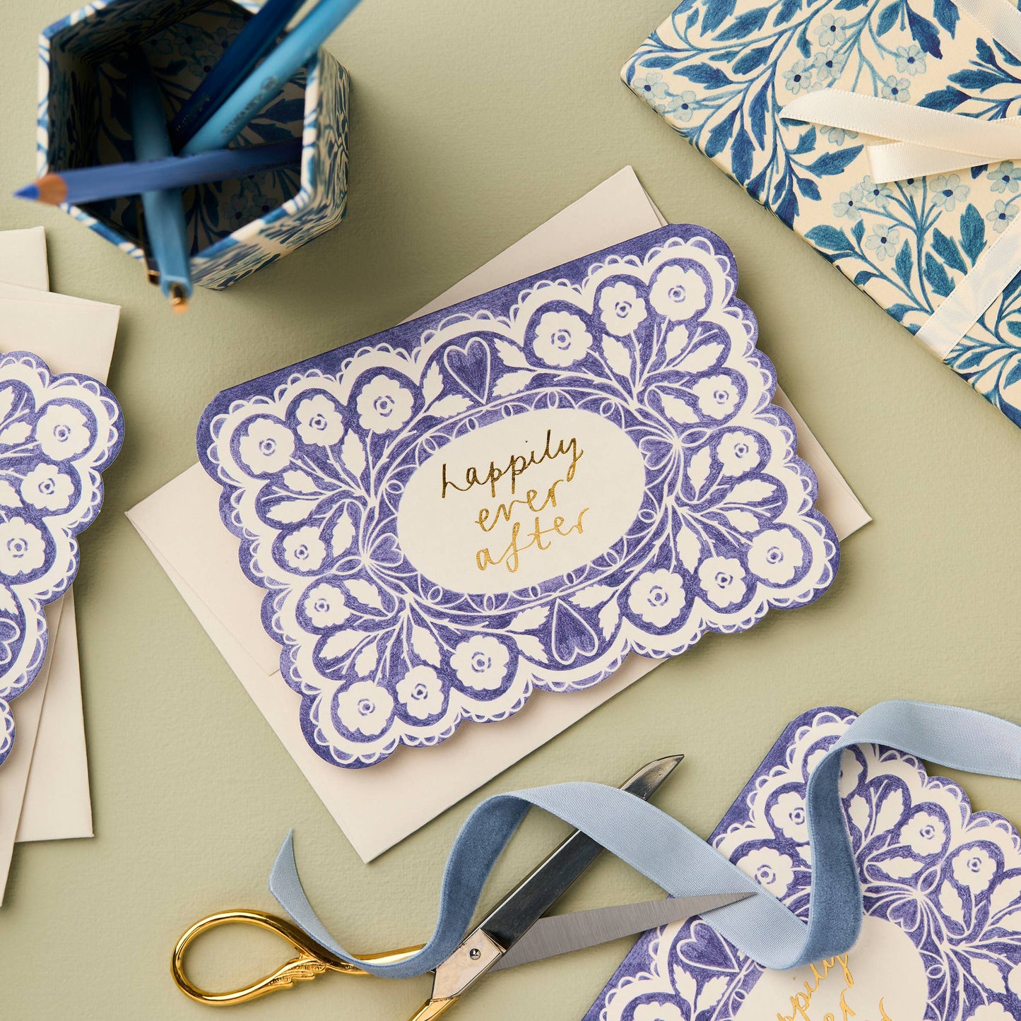 Lace 'Happily Ever After' Card