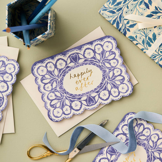 Lace 'Happily Ever After' Card