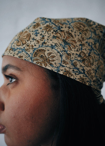 Kalamkari Cotton Bandana | Gardenia