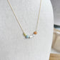 Snake Chain Beaded Necklace | Light