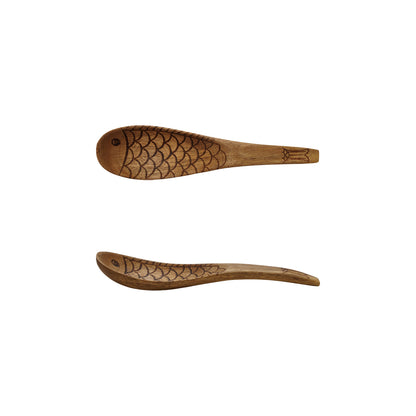Carved Fish Wooden Spoon