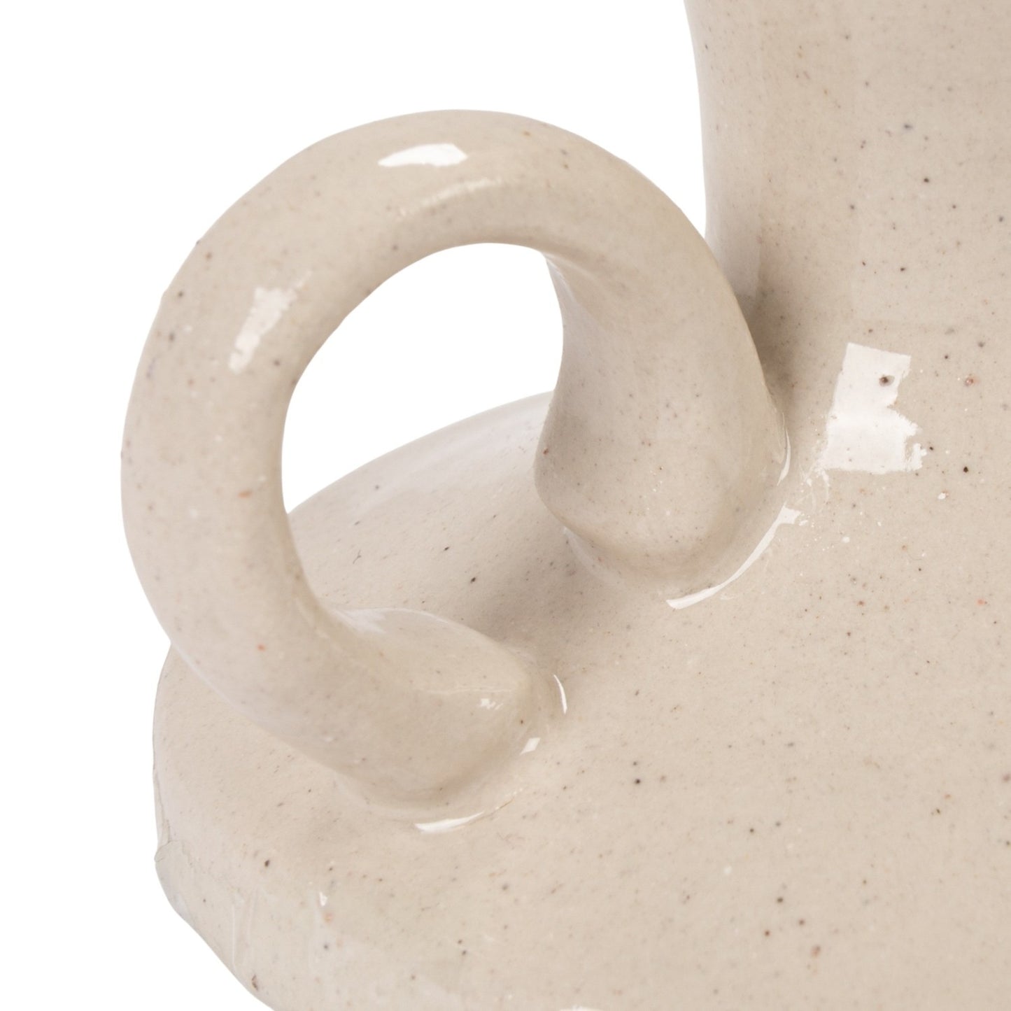 Stoneware Chamberstick Taper Holder