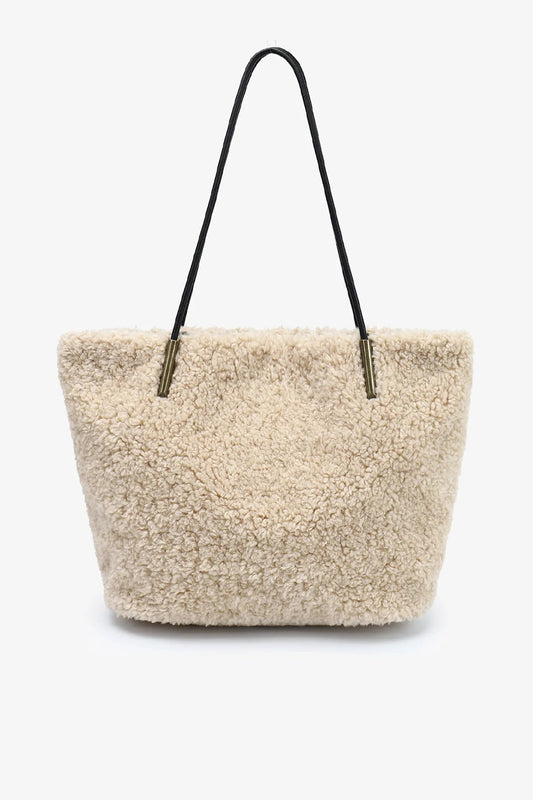 Akimbo Tote | Cream Shearling