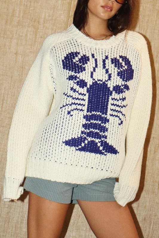 You're My Lobster Knit Sweater