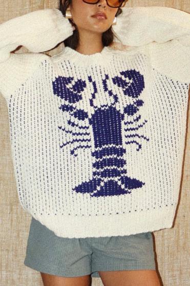 You're My Lobster Knit Sweater