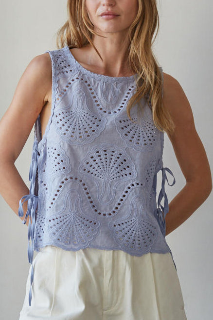 Shoreline Side Tie Top | Lilac