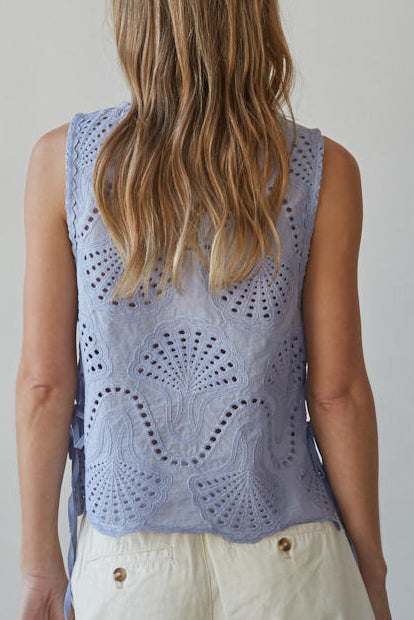 Shoreline Side Tie Top | Lilac