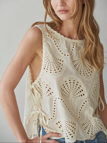 Shoreline Side Tie Top | Natural